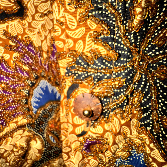 PAULL ROPP Men's Sz M Heavy Beaded Cotton button down Long Sleeve Shirt Vintage - Picture 13 of 16